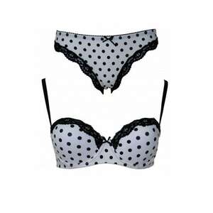 Set sutien si chiloti complet cu balconet brazilian imagine