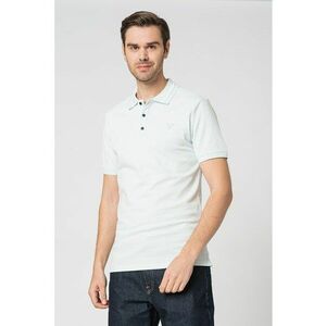 Tricou polo slim fit din pique cu logo triunghiular imagine