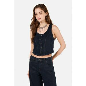 Vesta crop din denim imagine