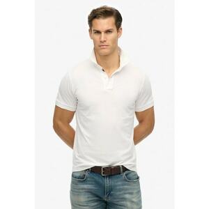 Tricou polo slim fit de bumbac imagine