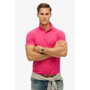 Tricou polo slim fit de bumbac imagine