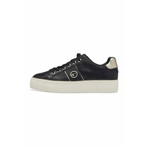 Pantofi sport flatform cu detalii de piele imagine