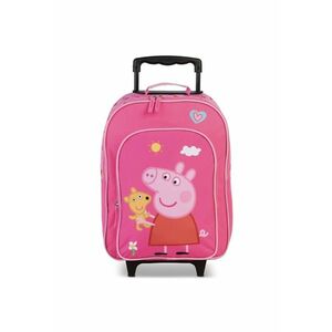 Troler pentru copii Peppa pig F20680 - poliester - 42 cm - roz imagine