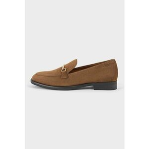 Pantofi loafer din piele intoarsa cu model uni Heidi imagine