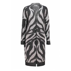 Cardigan lung cu model animal print imagine