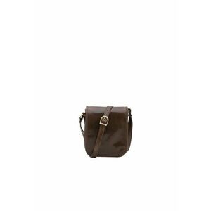 Geanta crossbody de piele cu buzunar pe spate - cu fermoar 210293 imagine