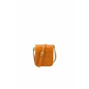 Geanta crossbody de piele cu buzunar pe spate - cu fermoar 210293 imagine