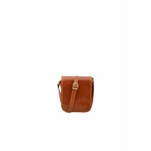 Geanta crossbody de piele cu buzunar pe spate - cu fermoar 210293 imagine