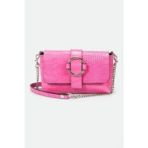 Geanta crossbody de piele cu model piele de crocodil imagine