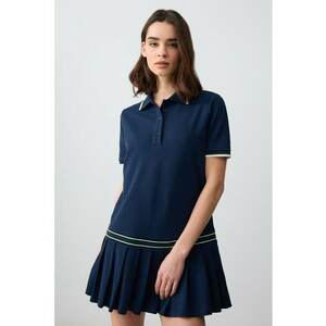 Rochie polo mini cu pliuri imagine