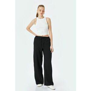 Pantaloni de trening uni cu croiala relaxed-fit imagine