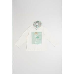 Bluza de bumbac cu elastic de par imagine