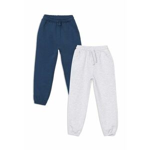 Set de pantaloni de trening uni cu snur- 2 perechi imagine