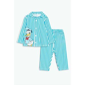 Pijama cu imprimeu Donald Duck si model in dungi imagine