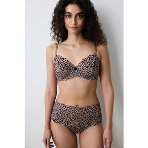 Sutien cu burete si animal print imagine