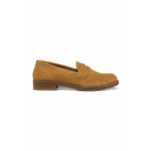 Pantofi loafer din piele intoarsa cu model uni imagine