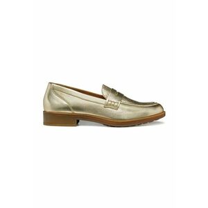 Pantofi loafer din piele cu aspect metalizat imagine