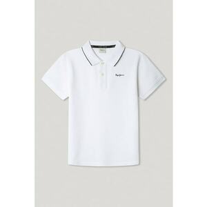 Tricou polo cu logo discret imagine