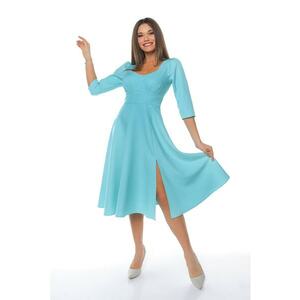 Rochie midi cu slit lateral imagine