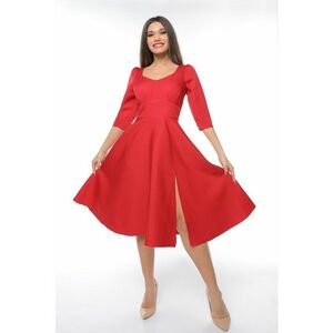 Rochie midi cu slit lateral imagine