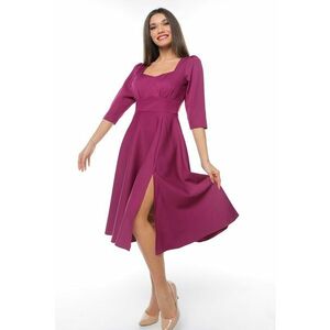 Rochie midi cu slit lateral imagine