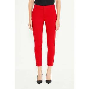 Pantaloni crop cu buzunare oblice imagine