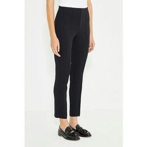 Pantaloni crop cu croiala slim-fit si cusaturi frontale imagine