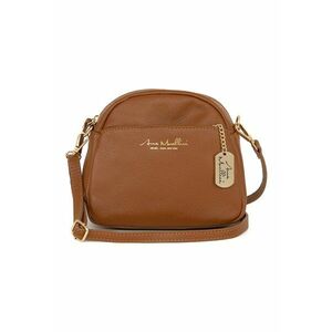 Geanta crossbody din piele cu logo metalic imagine