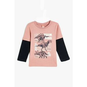 Bluza cu model 2 in1 si imprimeu dinozaur imagine