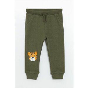 Pantaloni de trening din amestec de bumbac cu talie ajustabilaa imagine