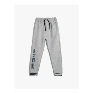 Pantaloni de trening cu imprimeu text imagine