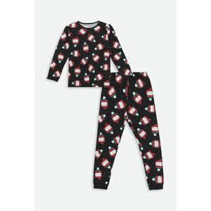 Pijama de bumbac cu imprimeu pinguini imagine