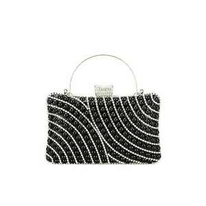 Clutch cu strasuri BYH-802 05 Negru 11059 imagine