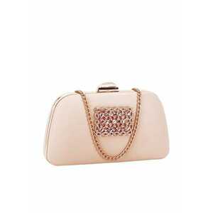 Geanta clutch roz cu brosa LK5672 06 11220 imagine