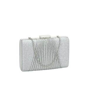 Geanta clutch argintiu cu sclipici 1009 05 15330 imagine