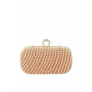 Geanta clutch sampanie cu perle BYH863 06 15437 imagine