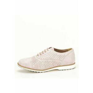 Pantofi oxford din piele naturala roz prafuit Magda 01 10058 imagine