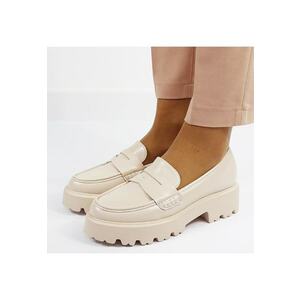 Pantofi bej de tip loafers H8-359 M2 16562 imagine
