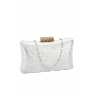 Geanta clutch argintie cu sclipici 5764 06 12643 imagine