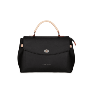 Geanta Ella neagra - ""city bag"" - cu maner si bareta - medie imagine