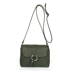 Geanta crossbody de piele cu clapa imagine