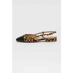 Pantofi de piele cu animal print Belinda imagine