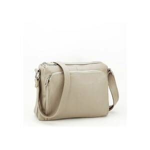 Geanta crossbody din piele naturala B-8981 124 Bej 7072 imagine