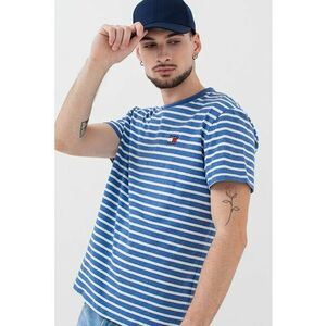 Tricou din bumbac cu model in dungi imagine