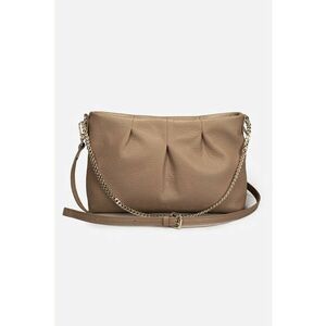 Geanta crossbody de piele cu bareta din lant imagine