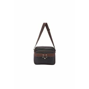 Geanta crossbody de piele ecologica cu model si buzunare multiple imagine