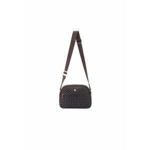 Geanta crossbody de piele ecologica cu model si bareta cu logo imagine