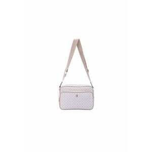 Geanta crossbody de piele ecologica cu model si bareta cu logo imagine