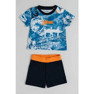 Set de tricou cu imprimeu grafic si pantaloni scurti - 2 piese imagine