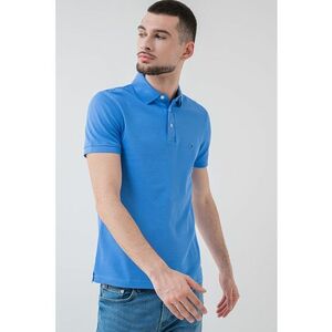 Tricou polo slim fit din amestec de bumbac organic imagine